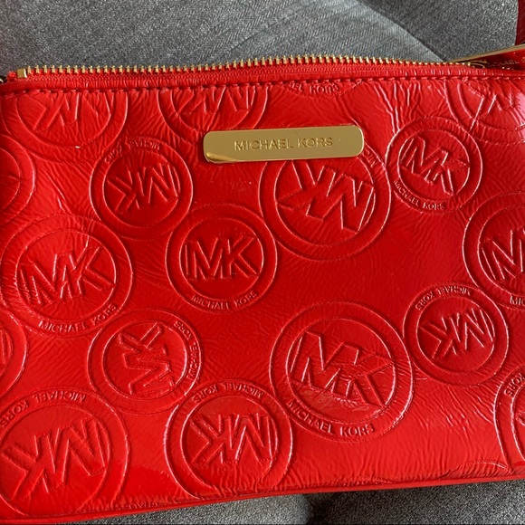 Red Michael Kors mini purse long strap crossbody - Picture 4 of 4